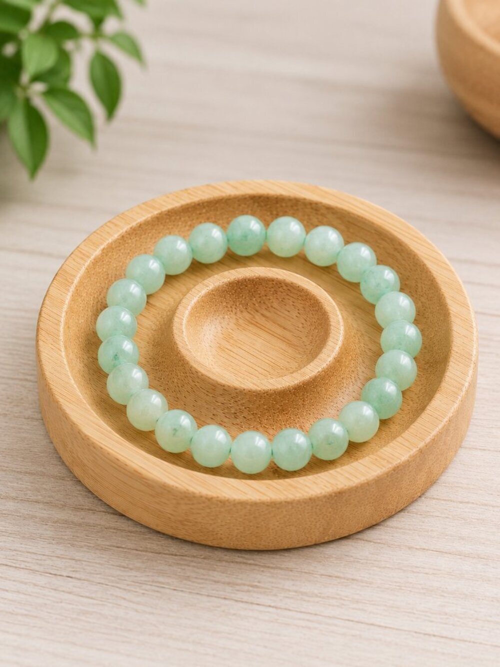 Green Aventurine Gemstone Bracelet | Handmade - Picture 2 of 6